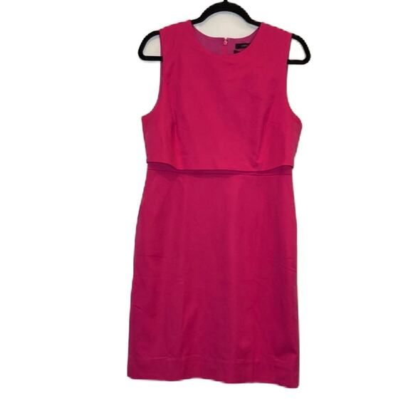J.Crew Going Places Bright Hot Pink Dress Size 12P - Picture 1 of 11